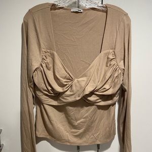 Fashion nova beige top